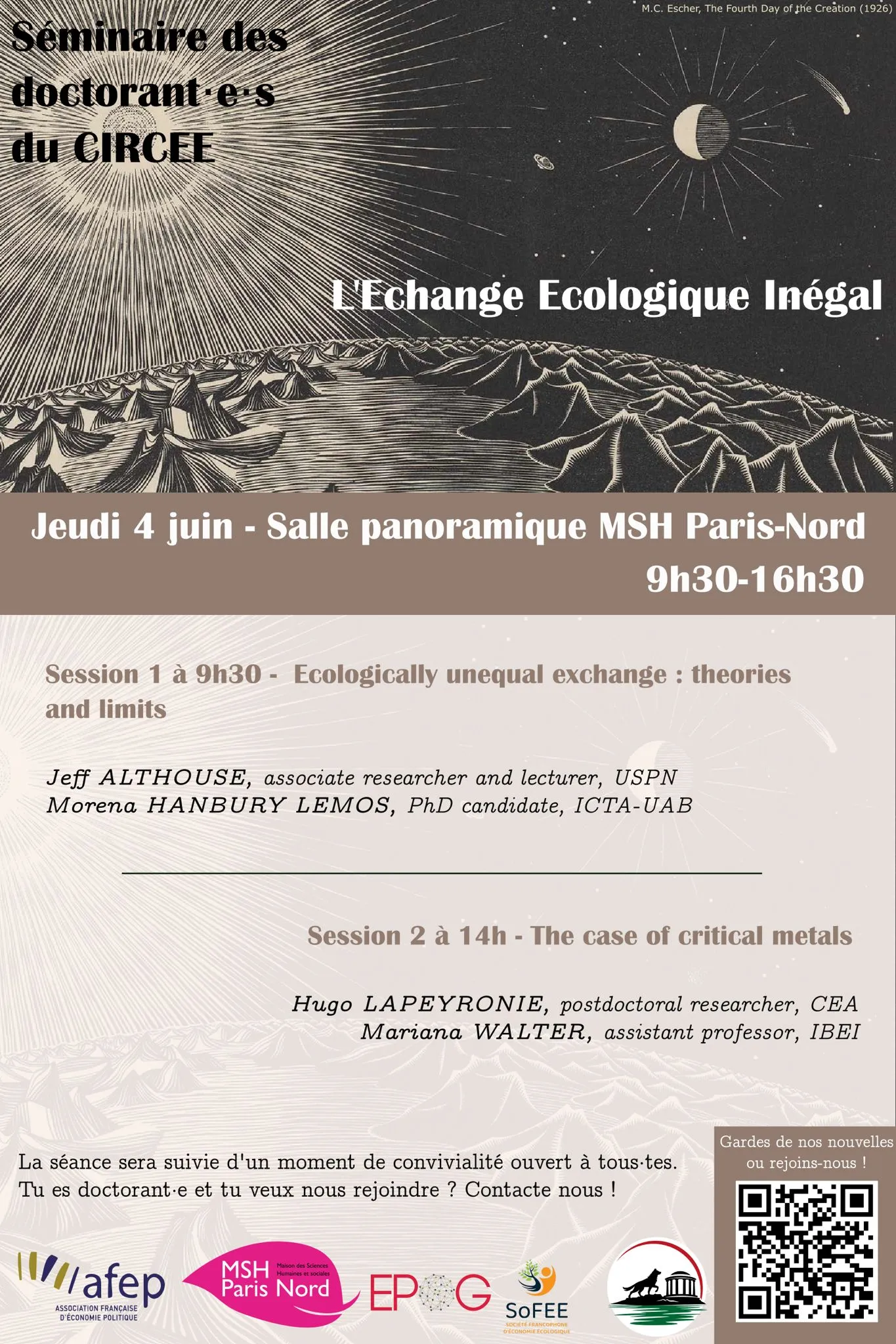Poster de la séance de modélo CIRCEE 2026